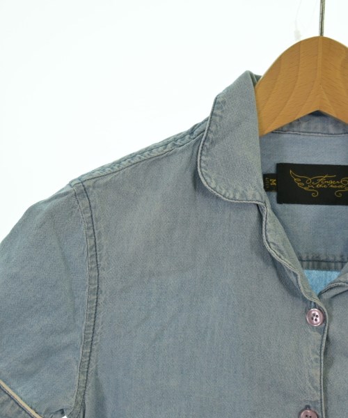 finger in the nose（フィンガーインザノーズ）シャツ 青 サイズ:M(120cm位) キッズ/2200631684039