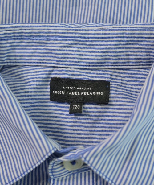 green label relaxing（グリーンレーベルリラクシング）シャツ 青 サイズ:120(7T-8T) キッズ/2200618835027