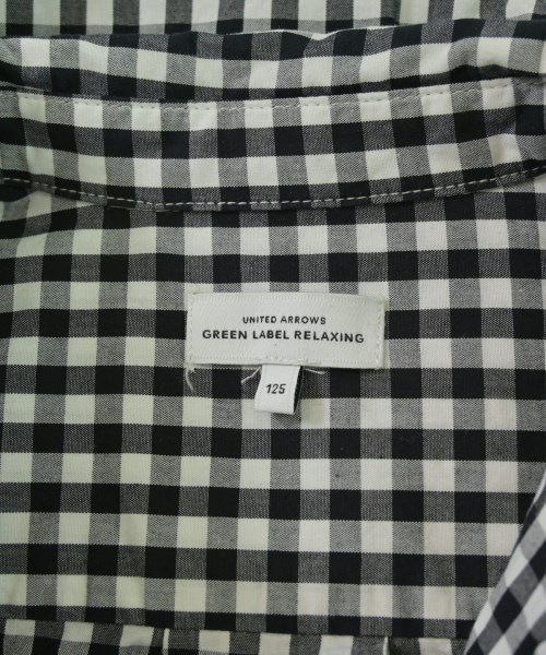 green label relaxing（グリーンレーベルリラクシング）シャツ 黒 サイズ:125(9T-10T) キッズ/2200654805022