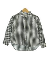 green label relaxing（グリーンレーベルリラクシング）シャツ 黒 サイズ:125(9T-10T) キッズ/2200654805022