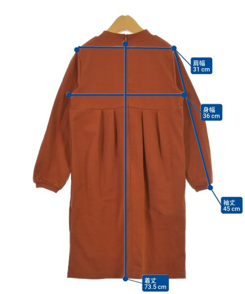 green label relaxing（グリーンレーベルリラクシング）ワンピース（その他） オレンジ サイズ:120(7T-8T) キッズ/2200640338053