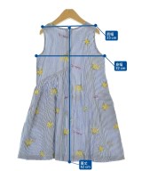 HAKKA KIDS（ハッカキッズ）ワンピース（その他） 青 サイズ:120(7T-8T) キッズ/2200663203055