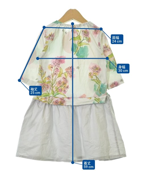 HAKKA KIDS（ハッカキッズ）ワンピース（その他） グレー サイズ:110(5T-6T) キッズ/2200686778240