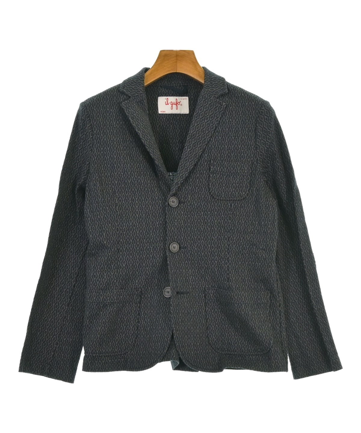 【美品】イルグッフォ　コート　4ans il gufo（イルグッフォ）その他 グレー サイズ:140(11T-12T) キッズ