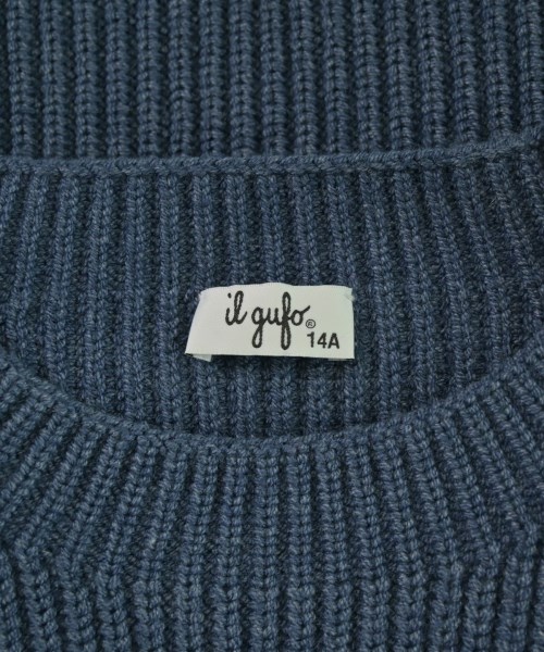 il gufo（イルグッフォ）ニット 青 サイズ:150(13T-14T) キッズ/2200667560185