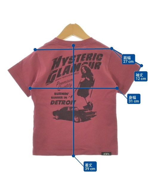 JOEY HYSTERIC（ジョーイヒステリック）Tシャツ・カットソー ピンク サイズ:S(100cm位) キッズ/2200702785139