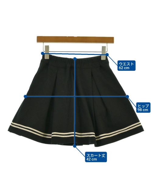 MEZZO PIANO（メゾピアノ）スカート（その他） 黒 サイズ:140(11T-12T) キッズ/2200622607221