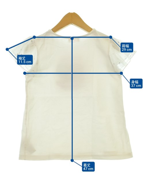 MEZZO PIANO（メゾピアノ）Tシャツ・カットソー 白 サイズ:130(9T-10T) キッズ/2200623593066