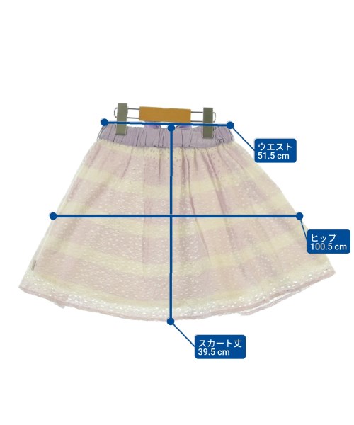 MEZZO PIANO（メゾピアノ）スカート（その他） 紫 サイズ:130(9T-10T) キッズ/2200623593141