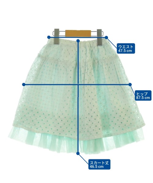 MEZZO PIANO（メゾピアノ）スカート（その他） 青 サイズ:130(9T-10T) キッズ/2200623593172