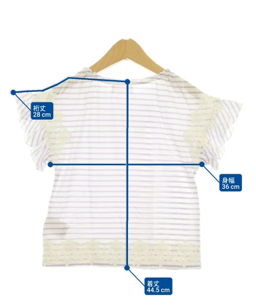 MEZZO PIANO（メゾピアノ）Tシャツ・カットソー 白 サイズ:130(9T-10T) キッズ/2200670386123