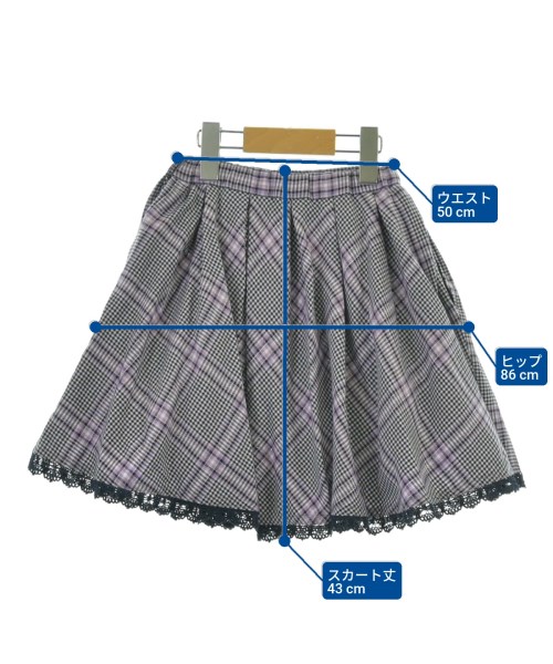 MEZZO PIANO（メゾピアノ）スカート（その他） 紫 サイズ:120(7T-8T) キッズ/2200653036038