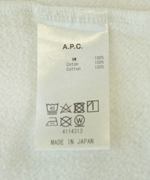 A.P.C.（アーペーセー）スウェット 白 サイズ:S(100cm位) キッズ/2200699188159