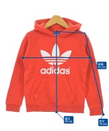adidas（アディダス）パーカー 赤 サイズ:130(9T-10T) キッズ/2200622191102