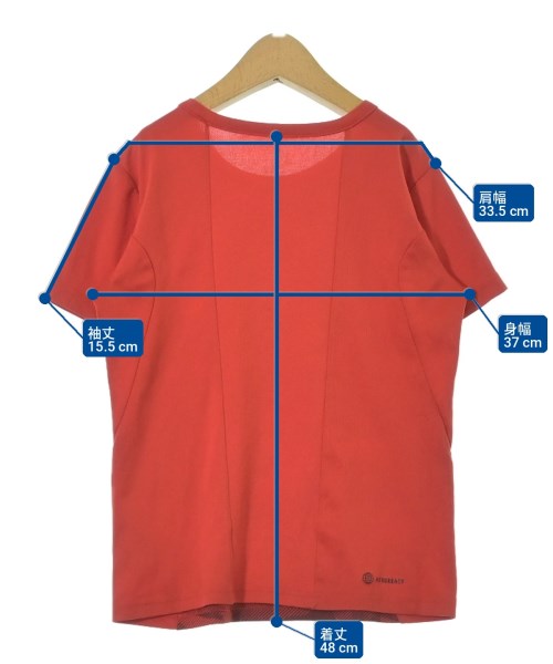 adidas（アディダス）Tシャツ・カットソー 赤 サイズ:140(11T-12T) キッズ/2200713124026