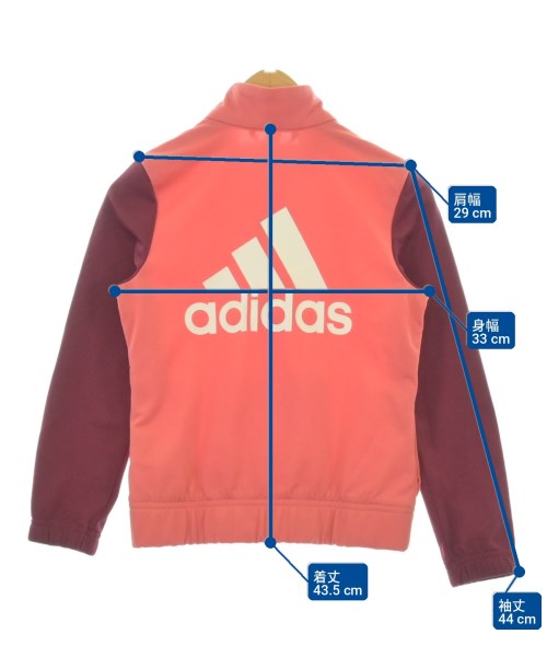 adidas（アディダス）スウェット ピンク サイズ:120(7T-8T) キッズ/2200704614123