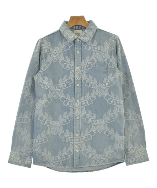 BURBERRY（バーバリー）シャツ 青 サイズ:164(15T-16T) キッズ/2200701029418