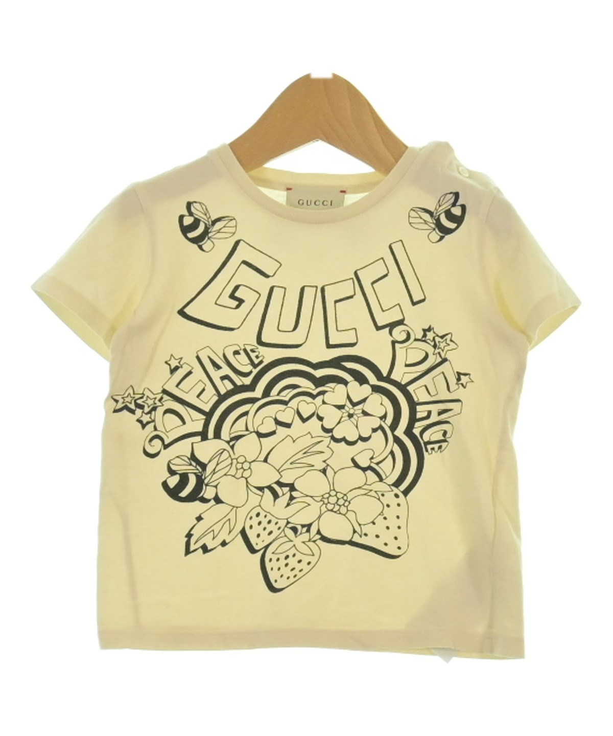 GUCCI 刺繍デザイン ホワイトTシャツ　24m 90 GUCCI（グッチ）Tシャツ・カットソー 白 サイズ:90(24M) キッズ