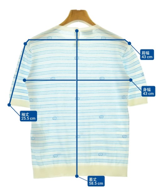GUCCI（グッチ）ニット 青 サイズ:12(140cm位) キッズ/2200689507083