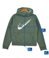 NIKE（ナイキ）パーカー 緑 サイズ:M(120cm位) キッズ/2200622607146