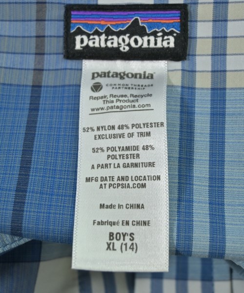Patagonia（パタゴニア）シャツ 青 サイズ:XL(140cm位) キッズ/2200670600090