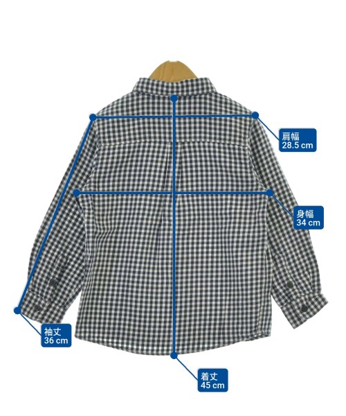 PETIT BATEAU（プチバトー）シャツ 紺 サイズ:104(3T-4T) キッズ/2200636177079