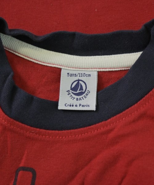 PETIT BATEAU（プチバトー）Tシャツ・カットソー 赤 サイズ:110(5T-6T) キッズ/2200636177109
