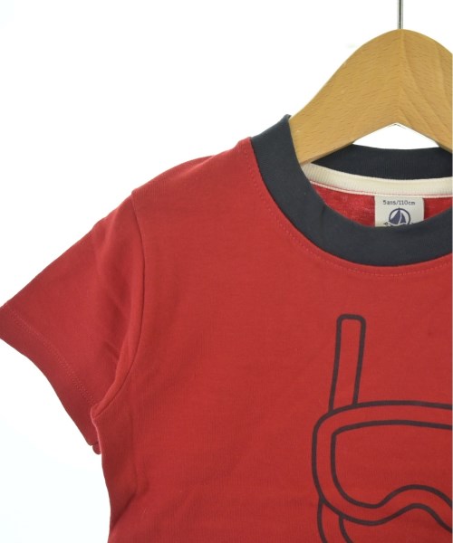 PETIT BATEAU（プチバトー）Tシャツ・カットソー 赤 サイズ:110(5T-6T) キッズ/2200636177109