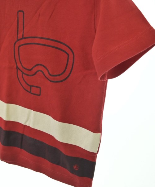 PETIT BATEAU（プチバトー）Tシャツ・カットソー 赤 サイズ:110(5T-6T) キッズ/2200636177109
