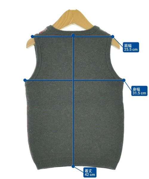 PETIT BATEAU（プチバトー）ニット グレー サイズ:110(5T-6T) キッズ/2200636177161