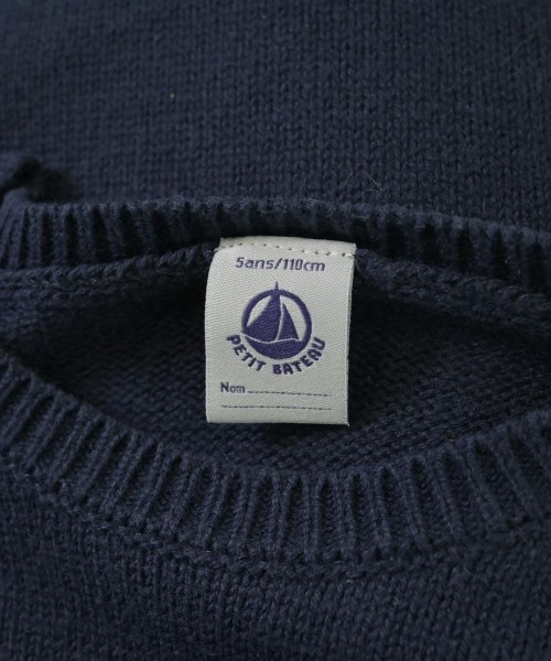 PETIT BATEAU（プチバトー）ニット 紺 サイズ:110(5T-6T) キッズ/2200636177178