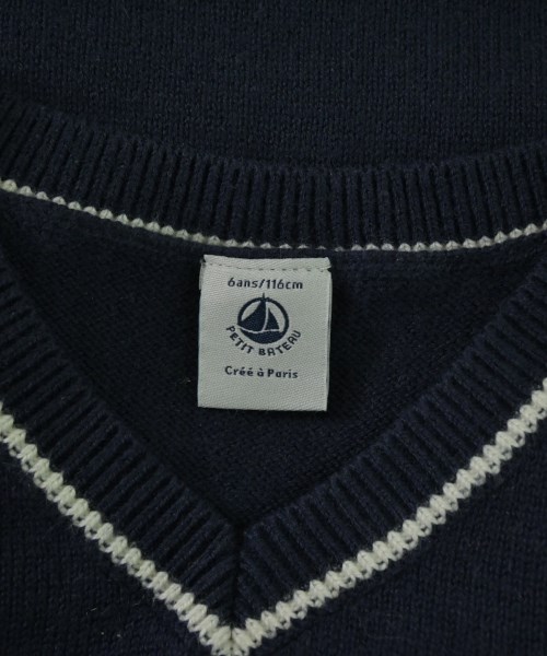 PETIT BATEAU（プチバトー）ニット 紺 サイズ:120(7T-8T) キッズ/2200636177185