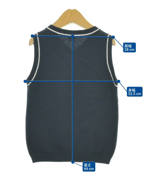 PETIT BATEAU（プチバトー）ニット 紺 サイズ:120(7T-8T) キッズ/2200636177185