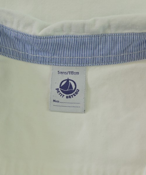 PETIT BATEAU（プチバトー）シャツ 白 サイズ:110(5T-6T) キッズ/2200636177192