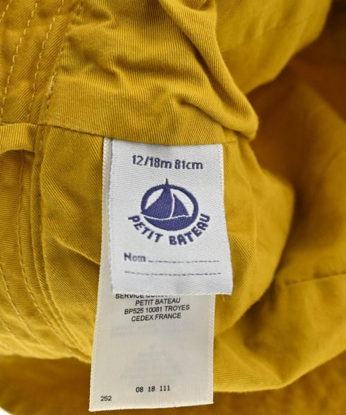 PETIT BATEAU（プチバトー）小物類（その他） 黄 サイズ:12m キッズ/2200644251280