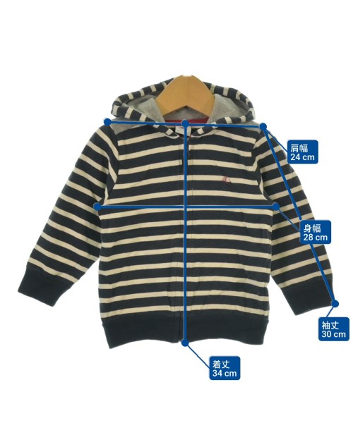 PETIT BATEAU（プチバトー）パーカー 紺 サイズ:90(24M) キッズ/2200603174124