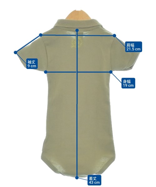 PETIT BATEAU（プチバトー）ワンピース（その他） カーキ サイズ:81(12M) キッズ/2200603955068