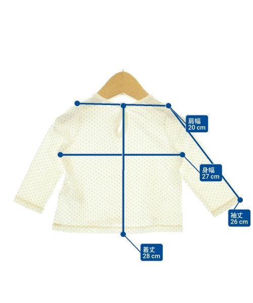 PETIT BATEAU（プチバトー）Tシャツ・カットソー 白 サイズ:80(12M) キッズ/2200672350023