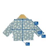 PETIT BATEAU（プチバトー）Tシャツ・カットソー 青 サイズ:60(3M) キッズ/2200672971044