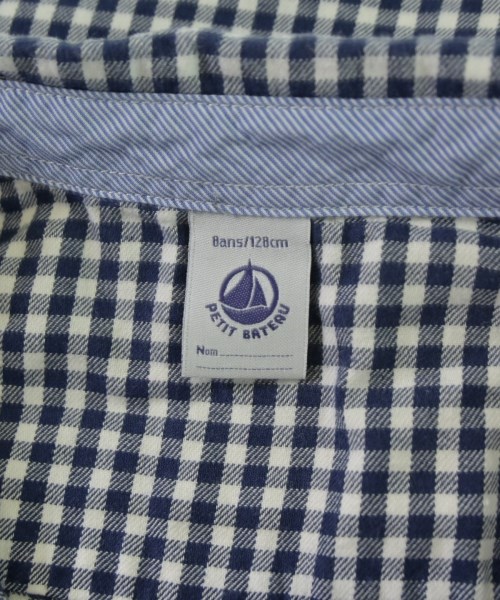 PETIT BATEAU（プチバトー）シャツ 紺 サイズ:128(9T-10T) キッズ/2200676078046