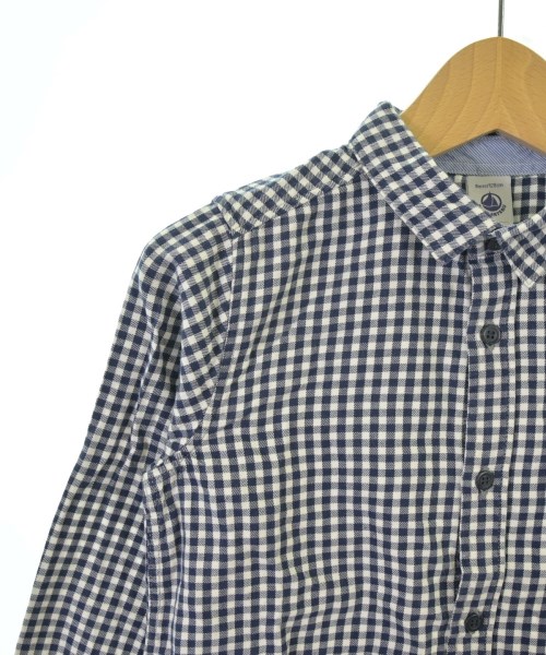 PETIT BATEAU（プチバトー）シャツ 紺 サイズ:128(9T-10T) キッズ/2200676078046