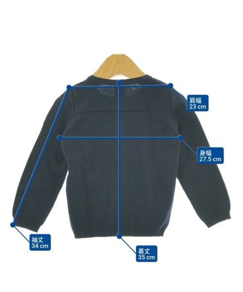 PETIT BATEAU（プチバトー）ニット 紺 サイズ:90(24M) キッズ/2200675003070