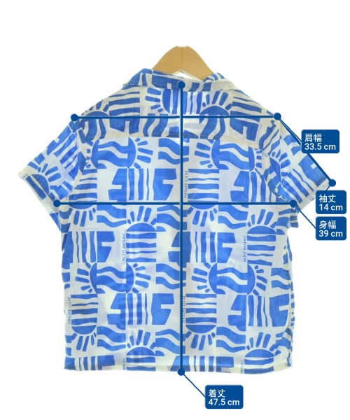PETIT BATEAU（プチバトー）シャツ 白 サイズ:128(9T-10T) キッズ/2200688108175