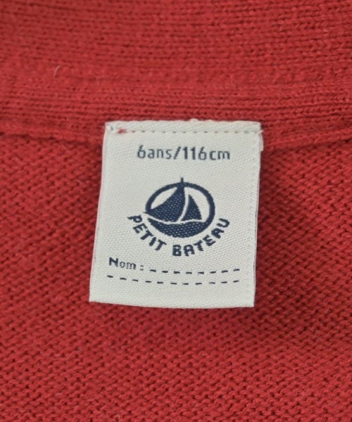 PETIT BATEAU（プチバトー）ニット 赤 サイズ:116(7T-8T) キッズ/2200688108274
