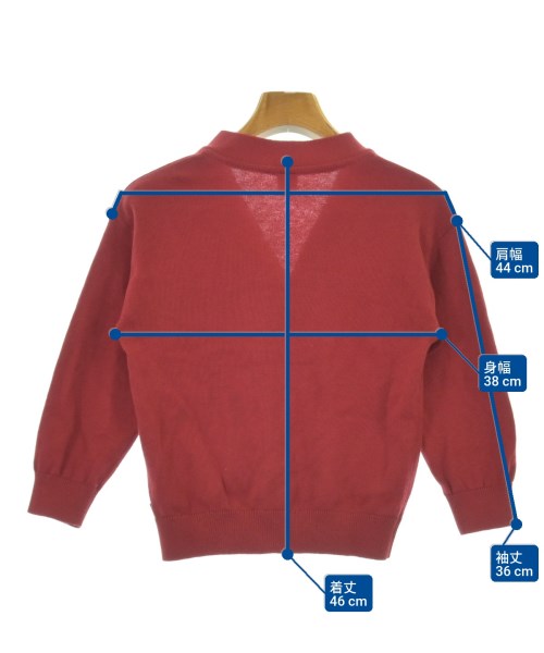 PETIT BATEAU（プチバトー）ニット 赤 サイズ:116(7T-8T) キッズ/2200688108274