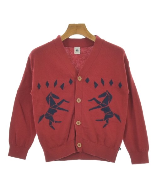 PETIT BATEAU(プチバトー)ニット 赤 サイズ:128(9T-10T)/2200688108281
