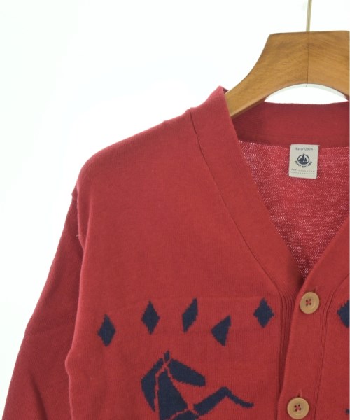 PETIT BATEAU（プチバトー）ニット 赤 サイズ:128(9T-10T) キッズ/2200688108281