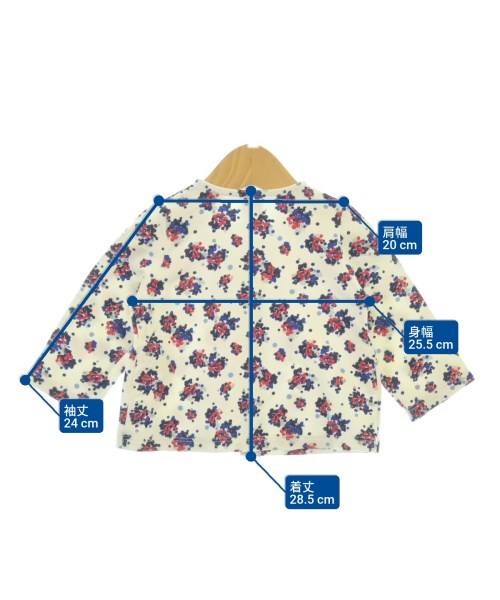 PETIT BATEAU（プチバトー）スウェット 白 サイズ:74(6M) キッズ/2200693368274