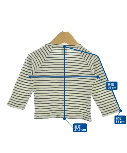 PETIT BATEAU（プチバトー）Tシャツ・カットソー 黒 サイズ:74(6M) キッズ/2200698093027