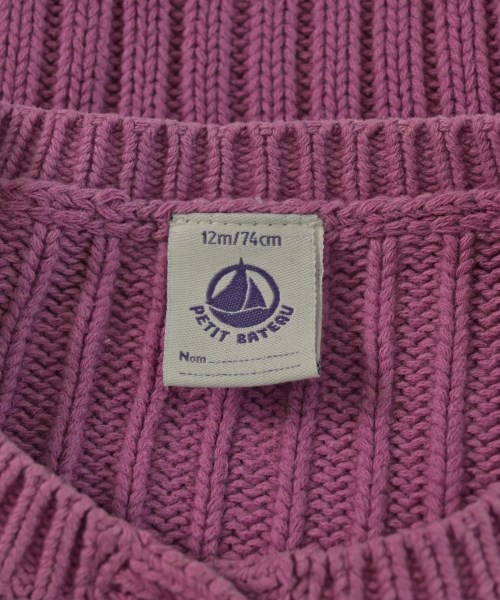 PETIT BATEAU（プチバトー）ニット 紫 サイズ:80(12M) キッズ/2200651016025